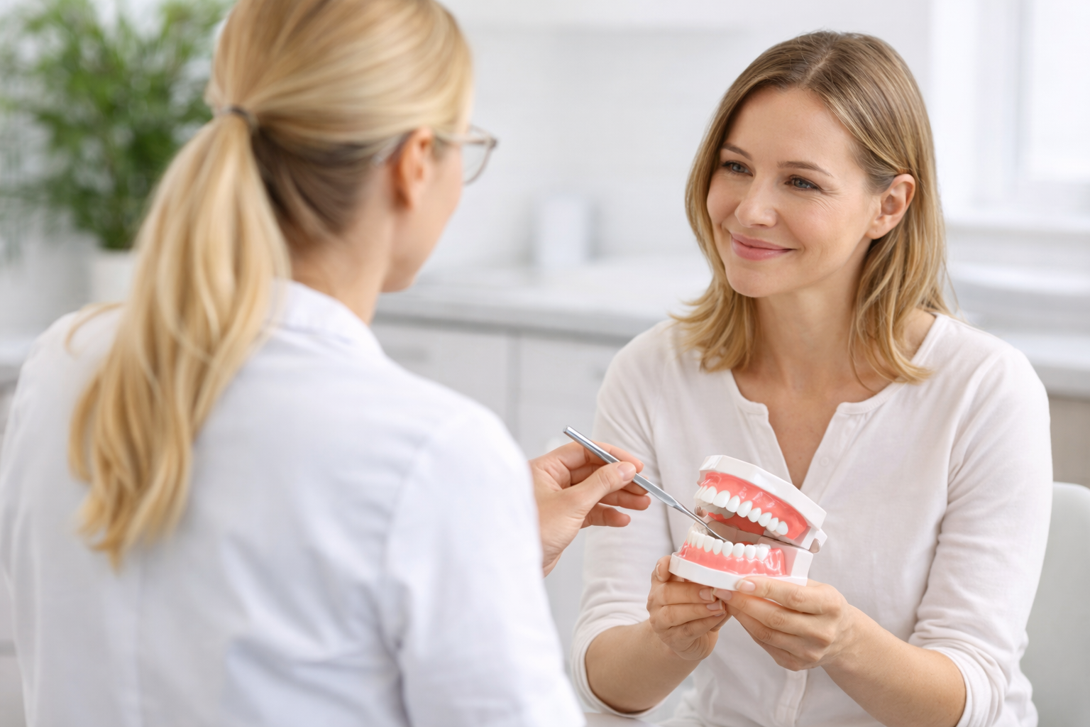 Individuelle zahnärztliche Beratung im persönlichen Gespräch